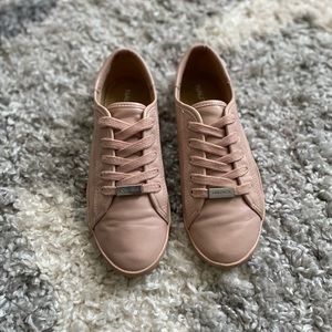 Nautical size 8 baby pink low tops
